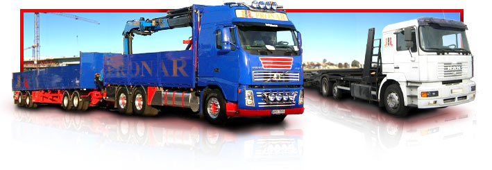 Ci�gniki siod�owe z naczepami:
Skrzyniowe - �ad. do 24 ton. 